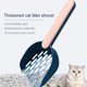 thumbnail image 2 of Rosa y azul: pala para arena de plástico para gatos, pala para arena para gatos con soporte, pala para arena profunda, pala para arena para mascotas (paquete de 2, pala para arena y soporte), 2 of 5