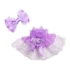 thumbnail image 3 of Conjunto de falda para muñeca perfecl 2 piezas con tocado de lazo para muñeca 6 pulgadas Violeta, 3 of 8