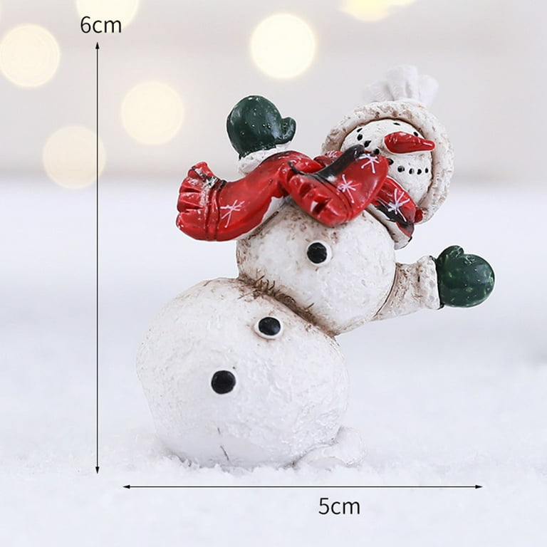 Miniature Snowman Figurine - Christmas Miniatures - Christmas and