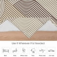 thumbnail image 6 of Brown Abstract Flannel Blanket for Bed,Travel and Camping, Geometric Lines Abstract Art Super Soft Cozy Blanket for All Seasons 30"x40", 6 of 7