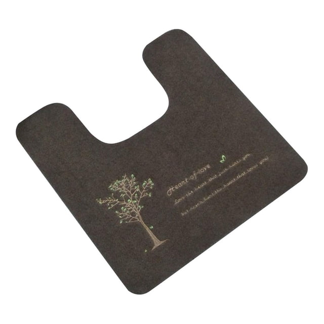 Almohadil de secado sin absorción de agua para , cubierta de inodoro en apariencia de U, alfombra rectangur para inodoro, alfombri café perfecl cubierta del piso en forma de u del inodoro