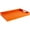 Orange, variant on Home Redefined Decorative Serving Tray Rectangle Faux Leather with Handles Orange 17.5" x 12"