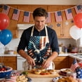thumbnail image 5 of EGNMCR Memorial Day Decorations,4Th of July Decorations, Patriotic Decorations Independence Day Aprons Festive Decor Kitchen Cooking For Stain Protection Pre shrunk cotton and linen, 5 of 5