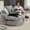 Light Grey, variant on 55''L Oversized Round Chaise Lounge Chair Indoor, Polyester Velvet Boneless Couch, Oversized Round Chairs, Modern Circle Chair, Cloud Sofa Bed, Bean Bag Chairs for Living Room (Pink)