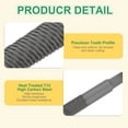 thumbnail image 4 of 2 Pcs 12" Round Bastard Cut File Bastard Metal File without Handle, Grey, 4 of 7