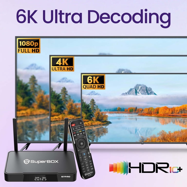 SuperBox S7 PRO Fully Loaded, 2025 Newest Pack, 4G+32G S7pro Super