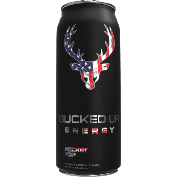 Bucked Up Energy Drink, 300mg Caffeine, Rocket Pop, 16 fl oz