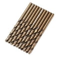 thumbnail image 3 of 10Pcs Parallel Shank Twist Drill High Speed Steel Tools Set for Drilling Copper Plate4.2mm, 3 of 14