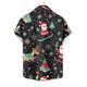 thumbnail image 5 of Blusa y camisa de manga corta con cuello vuelto para hombre, blusa informal de moda con cuello vuelto, blusa estampada de manga corta con botones, blusa de poliéster para hombre, 5 of 6