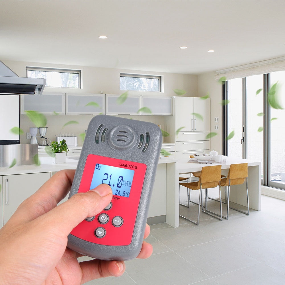 Oxygen Tester Digital Oxygen Detector UA6070B High Portable Digital Handheld Oxygen Alarm
