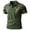 Army Green, variant on Adult Mens Polo T Shirts Short Sleeve Button Tees Shirt Basic Purple Dress Shirts for Man