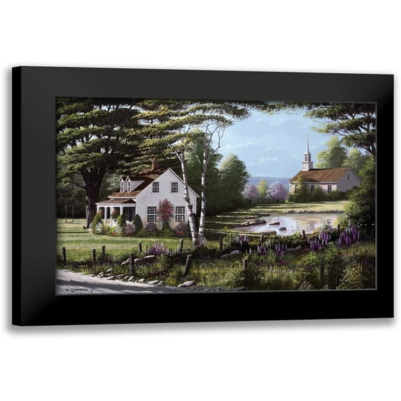 Saunders, Bill 14x11 Black Modern Framed Museum Art Print Titled - Wildflowers