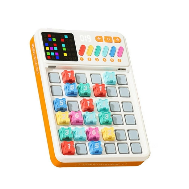Juego de rompecabezas Sudoku, juguete educativo para con luz, juego de viaje, habilidades motoras finas, máquina de Sudoku inteligente para