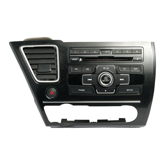 Restored 13-15 Honda Civic AM FM CD Player Radio OEM Original Face 2XC6 39100-TS8-L314-M1 - (Refurbished)