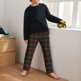 thumbnail image 5 of Susaid Tartan Plaid Print Soft Teen Sleep Pants, Long Pajama Bottoms with Two Pockets and Elastic Waist, Designed for Ages 5-16-Small, 5 of 6