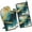 Teal Gold Marble, variant on Teal Gold Marble Kitchen Oven Mitt and Pot Holder Sets 2 Pcs for Baking, Cooking and Grilling, Heat Resistant Up To 392 °F