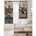 thumbnail image 2 of Vintage Grey Farm Animals Blackout Curtains for Bedroom Living Room Darkening Curtains 63 Inches Long Rustic Sunflowers Cow Pig Window Curtain 2 Panels Set Window Treatment Grommet Drapes 52"x63", 2 of 9