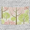 thumbnail image 1 of BSDHOME Spring Forest Vector Pattern Tapestry Wall Hanging Decoration Home Decor Living Room Dorm 80x60 inches, 1 of 4