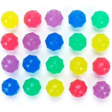 Bouncy Balls Bulk Little Diamonds Balls for Kids and Gumball Machine 50 pcs 32 mm 1.26”