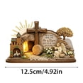 thumbnail image 4 of SIfdSeng Easter 2D Wooden Ornament Including Easter Depicting The Resurrection Scene Suitable for Home 2D Tabletop Display Wooden Decorative, 4 of 9