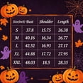 thumbnail image 3 of Halloween Shirt for Women Retro Short Sleeve T Shirts Halloween Cute Pumpkin Print Tops Fall Thanksgiving Graphic Tees,Dark Green,M, 3 of 8
