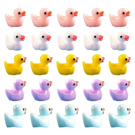 

60Pcs Bonsai Miniature Decor Resin Duck Charms Resin Decoration Micro Landscape Decor