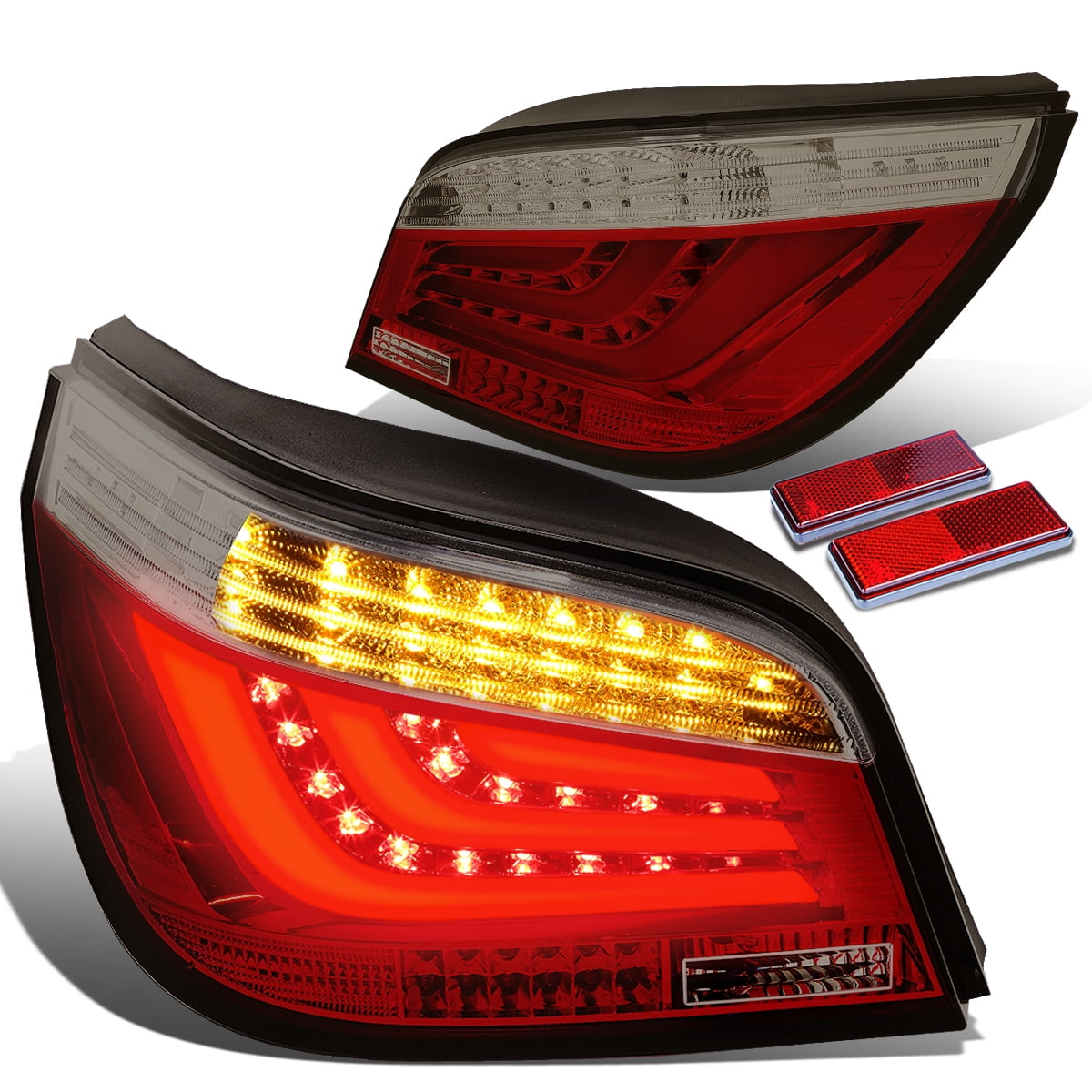 For 2008 to 2010 BMW E60 5 Series Pair of 3D LED Tail