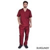 M&M SCRUBS Solid Men Scrub Set, Men Medical Uniforms 201- (BURGUNDY)
