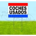 thumbnail image 1 of Rwbs Coches Usados (18" X 24") Yard Sign, Includes Metal Step Stake, 1 of 6