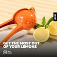 thumbnail image 4 of JEEXI Large Lemon Squeezer, Hand Orange & Lime Juicier, Last Drop Citrus Juicer, Manual Press for Extracting The Most Juice Possible | Kitchen Tools And Gadgets, 4 of 10
