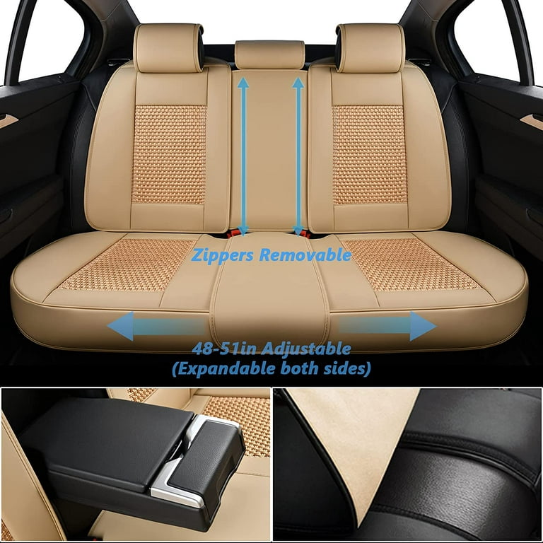  Coverado Seat Covers, Car Seat Covers Front Seats, Car Seat  Cover, Car Seat Protector Waterproof, Car Seat Cushion Nappa Leather,  Driver Seat Cover Brown Carseat Cover Universal Fit for Most Cars 