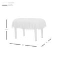 thumbnail image 4 of Scarlett Faux Fur Stool Acrylic Base, White, 4 of 6