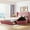 Pink, variant on Harper & Bright Designs Queen Upholstered Storage Velvet Platform Bed, Blue