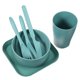 thumbnail image 2 of 1 juego de vajilla con taza, cuchara, tenedor, cuchillo, vajilla irrompible para viajes, 2 of 8