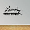 thumbnail image 1 of Empresal Laundry The Never Ending Story Sticker Room Decor Black 28"Hx13"W JP473, 1 of 5