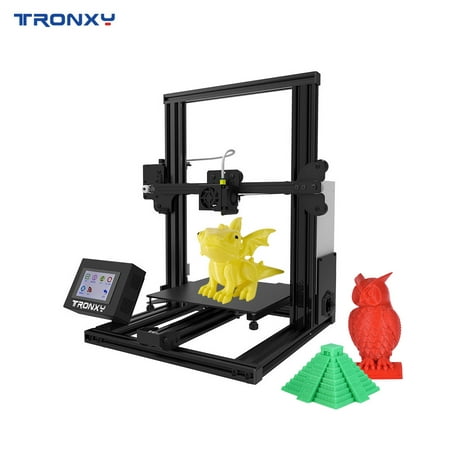 Tronxy Desktop 3D Printer High Precision Nozzle Printing Size 220*220*260mm with Heatbed Touch Screen Support TF Card USB Interface Free Sample PLA Filament for Home & School