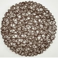 thumbnail image 3 of HANXIULIN Pack Of 6 15 Inch Chocolate Brown Metal Rope Round Placemats for Wedding Event Birthday Party Home Kitchen Supplies, 3 of 3
