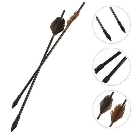 HOMEMAXS 2 Pcs Pot Throwing Arrow Arrows Toy Toss Game for Archery Black