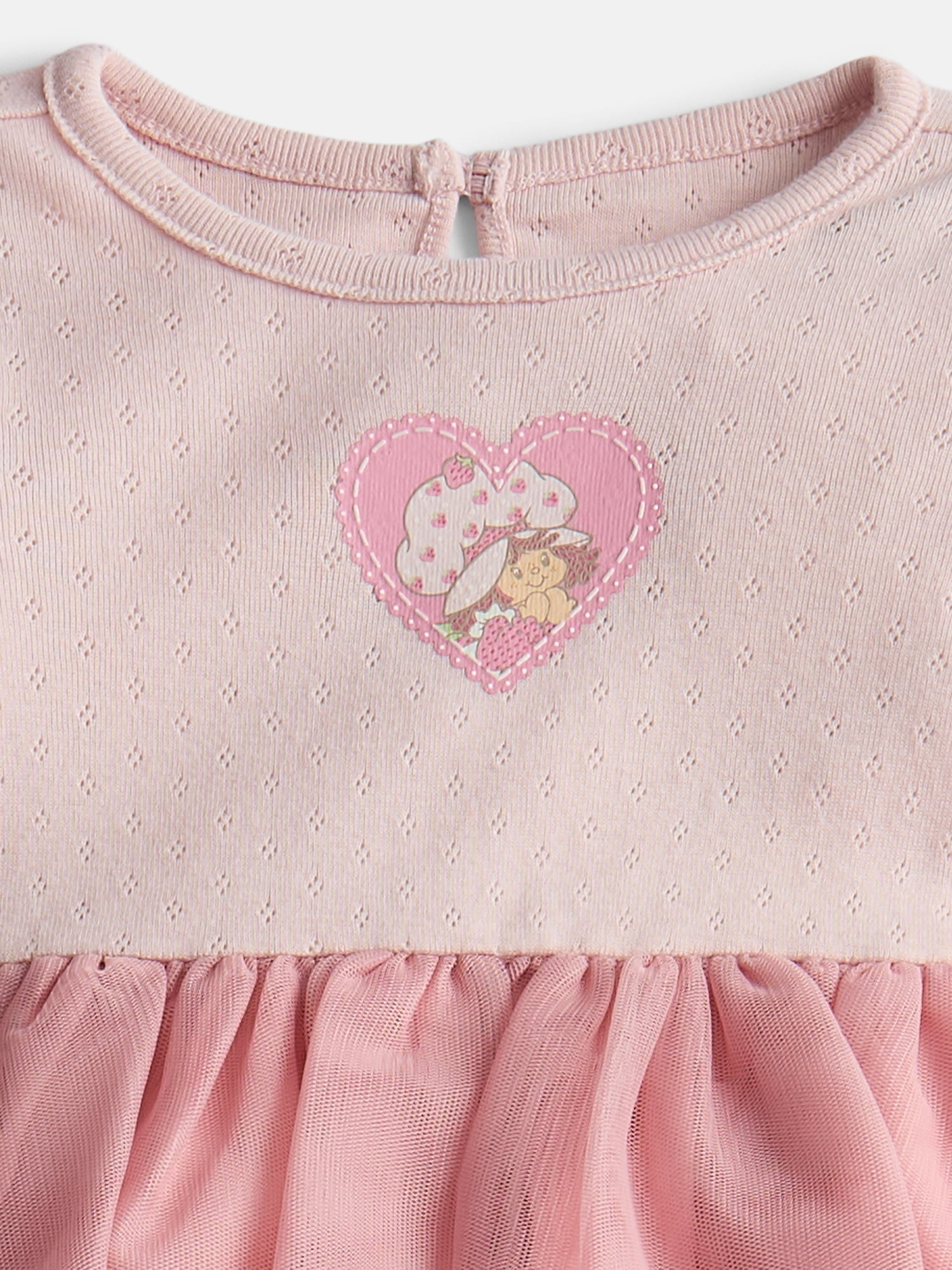 Strawberry Shortcake Baby Tulle Top and Leggings Set with Headband Set, 3-Piece, Sizes 0/3M-18M, Sizes Newborn-18M