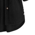 thumbnail image 5 of Baqcunre Women's Ladies Solid Long Sleeve Plus-Size Button-Hooded Plush Coat Women Clothing Fleece Jacket Women Winter Jackets for Women Coats for Women Black 6Xl, 5 of 5