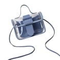 thumbnail image 3 of ibiyuan Clear Crossbody Bag Women Transparent Messenger Bag With Buckle Shoulder Crossbody Beach Tote Purse For Ladies Fashion Clear Concert Bag, 3 of 6