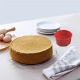 thumbnail image 3 of Bakery Cake Round Mold Non-stick High Temperature Resistant Tool Non-stick High Silicone Mould Pastry Reusable Baking Tool Kitchen Gadget Red 4 Inch, 3 of 7