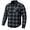 Flannel Gray, variant on Jackets 4 Bikes PERFORMER Armored Motorcycle Flannel Shirt for Men – CE Armor, Hidden Utility Pockets Ventilated