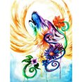 thumbnail image 1 of Drill Diamond Painting (DE4140) 5D DIY Lobo completo con alas Kit de mosaico de punto de cruz 45x60cm Hugtrwg Para estrenar, 1 of 1