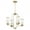 Aged Brass, variant on 6044-4-86-Quorum Lighting-Collins - 4 Light Chandelier in style - 22 inches wide by 21.25 inches high-Oiled Bronze Finish    -Traditional Installation