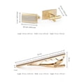 thumbnail image 2 of Set de gemelos y broches para corbatas chapado en oro para hombre, 2 of 2