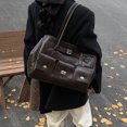 thumbnail image 3 of Bolso Bolsas Axila para Mujeres Tierras Cuero Gran Capacidad PU, 3 of 9