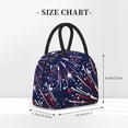 thumbnail image 2 of Balery Red White Blue Fireworks 1 Bolsa de Almuerzo para Mujeres, Caja de Almuerzo, Bolsa de Almuerzo Pequeña Impermeable, Tote de Almuerzo Reutilizable con Gran Capacidad, 2 of 6