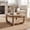 Light Brown, variant on Fnova 2-Tier Round Coffee Table with Storage Shelf, Modern Wooden Circle Center Table, Accent Cocktail Table for Living Room, Lounge, Bedroom, Light Brown