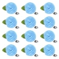 thumbnail image 1 of Paquete de 12 pines de solapa para hombres, broches de flores hechos a mano de 2.56" para trajes de hombres, boutonnieres formales para caballeros/boda/novio/tuxedo/corsage/accesorios [Azul], 1 of 1